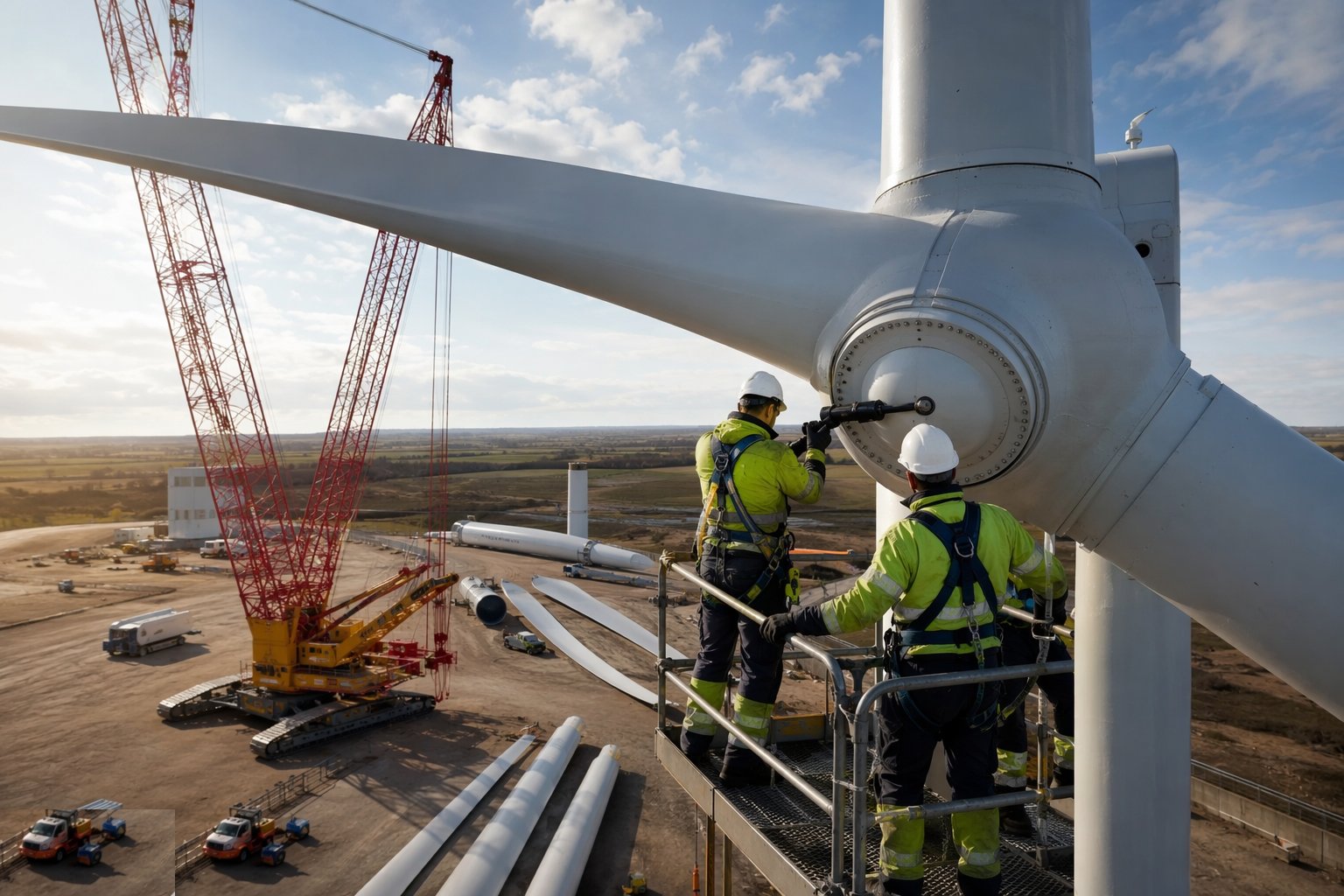 Mechanical completion and handover — Craneage & Tower Erection, step 7