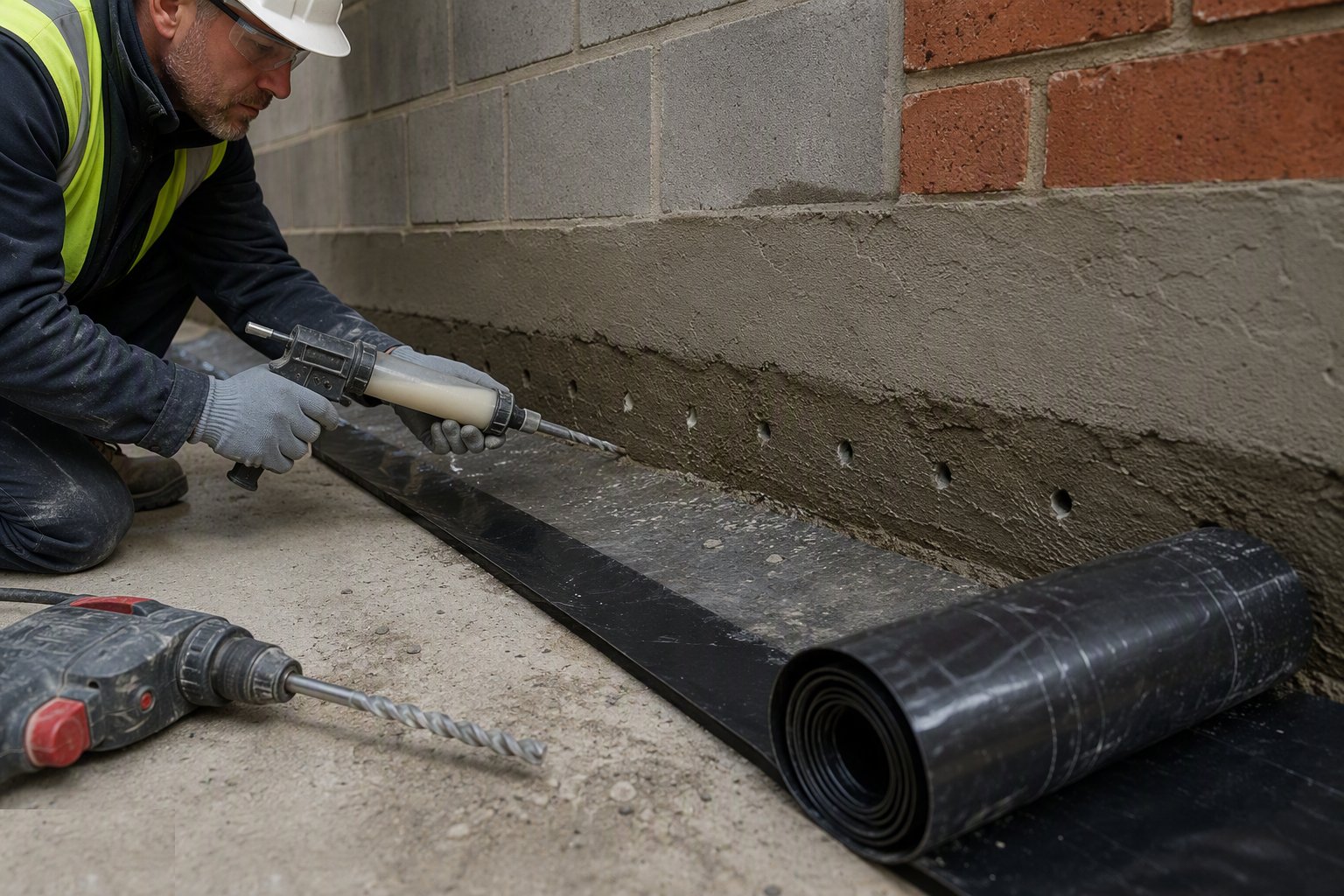 Retrofit: inject and replaster honestly — Damp Proofing — DPC, DPM and Cavity Trays, step 7
