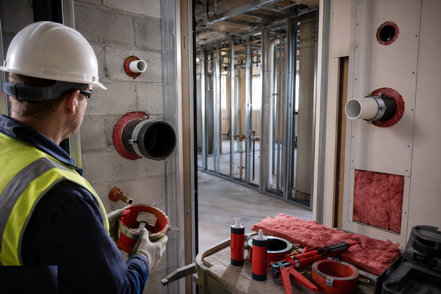 Select the certified system for each condition — Firestopping and Passive Fire Protection, step 2