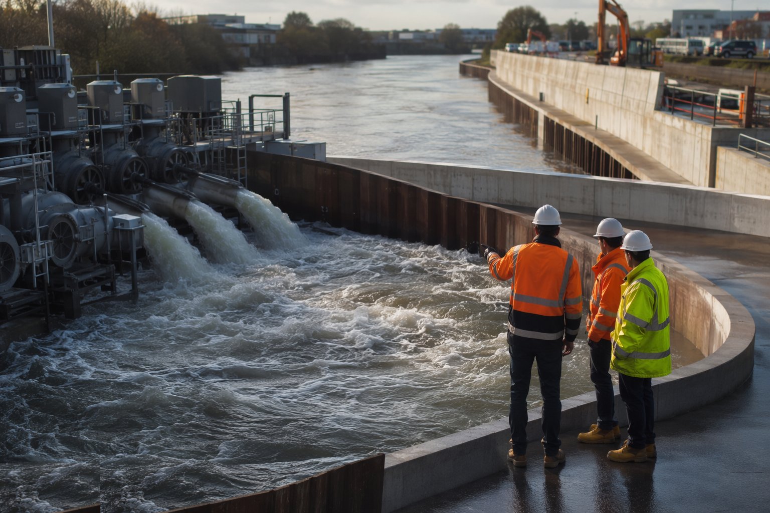 Test, commission and hand over — Flood Defence Construction, step 7