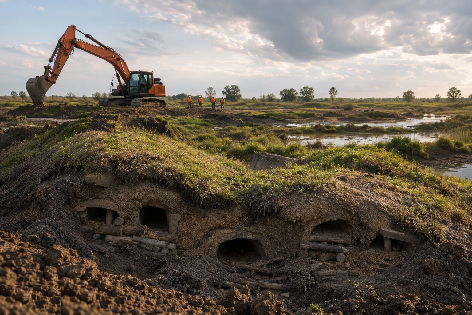 Build the receptor habitats and structures — Habitat Creation & Environmental Mitigation, step 4