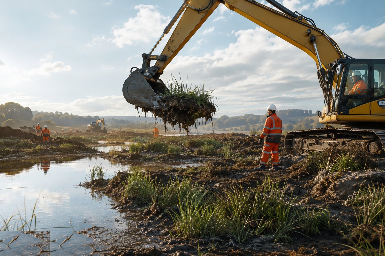Translocate the habitats — Habitat Creation & Environmental Mitigation, step 5
