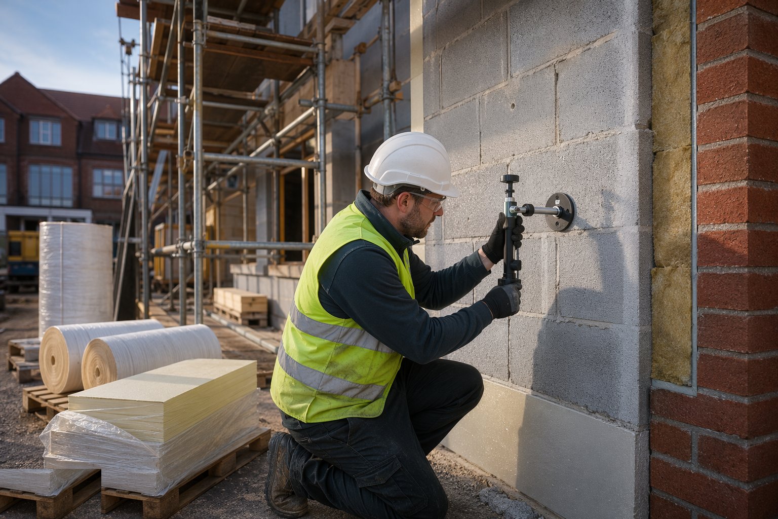 Survey the substrate and set the datum — Insulation Systems, step 2