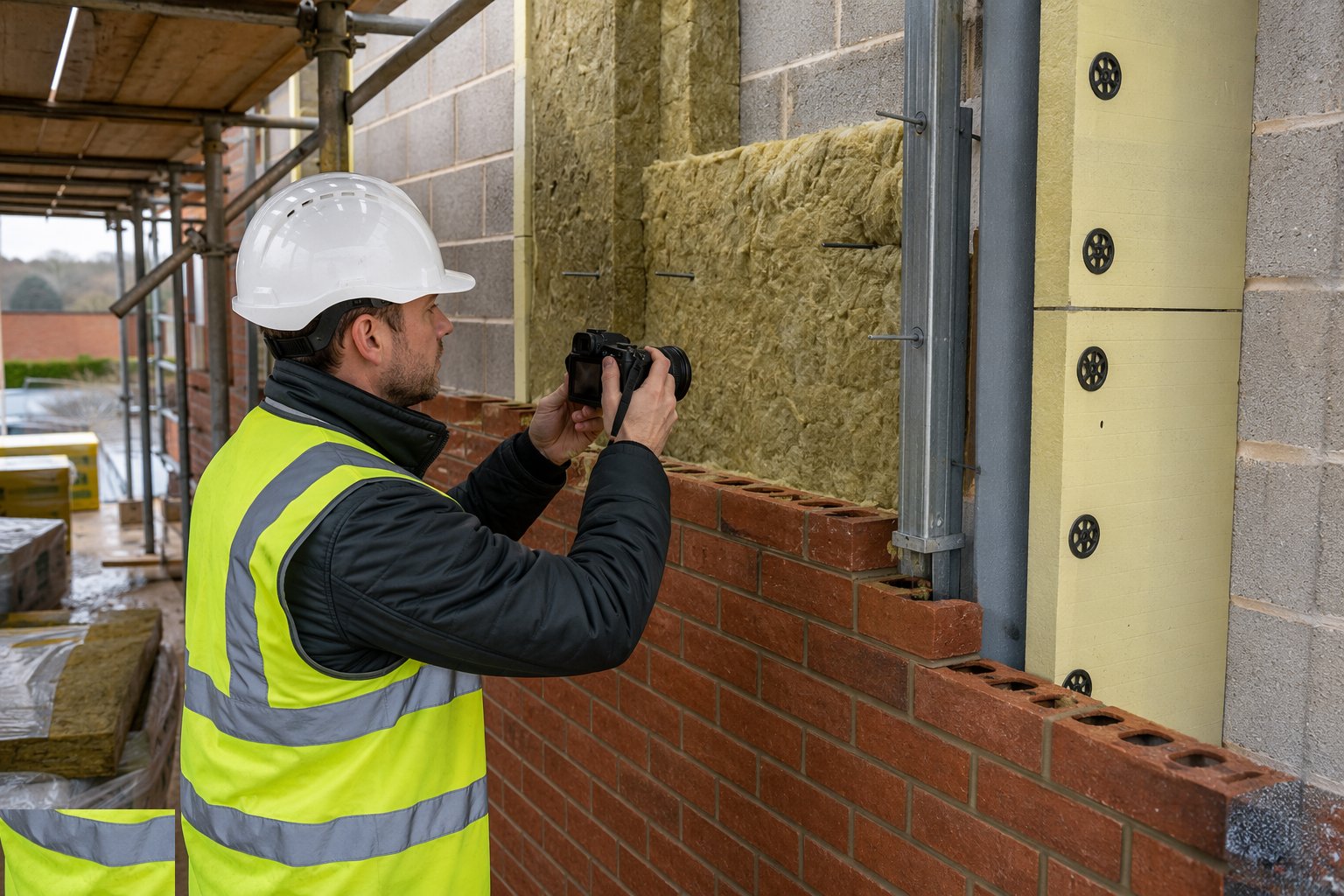 Inspect, photograph and record before covering — Insulation Systems, step 9
