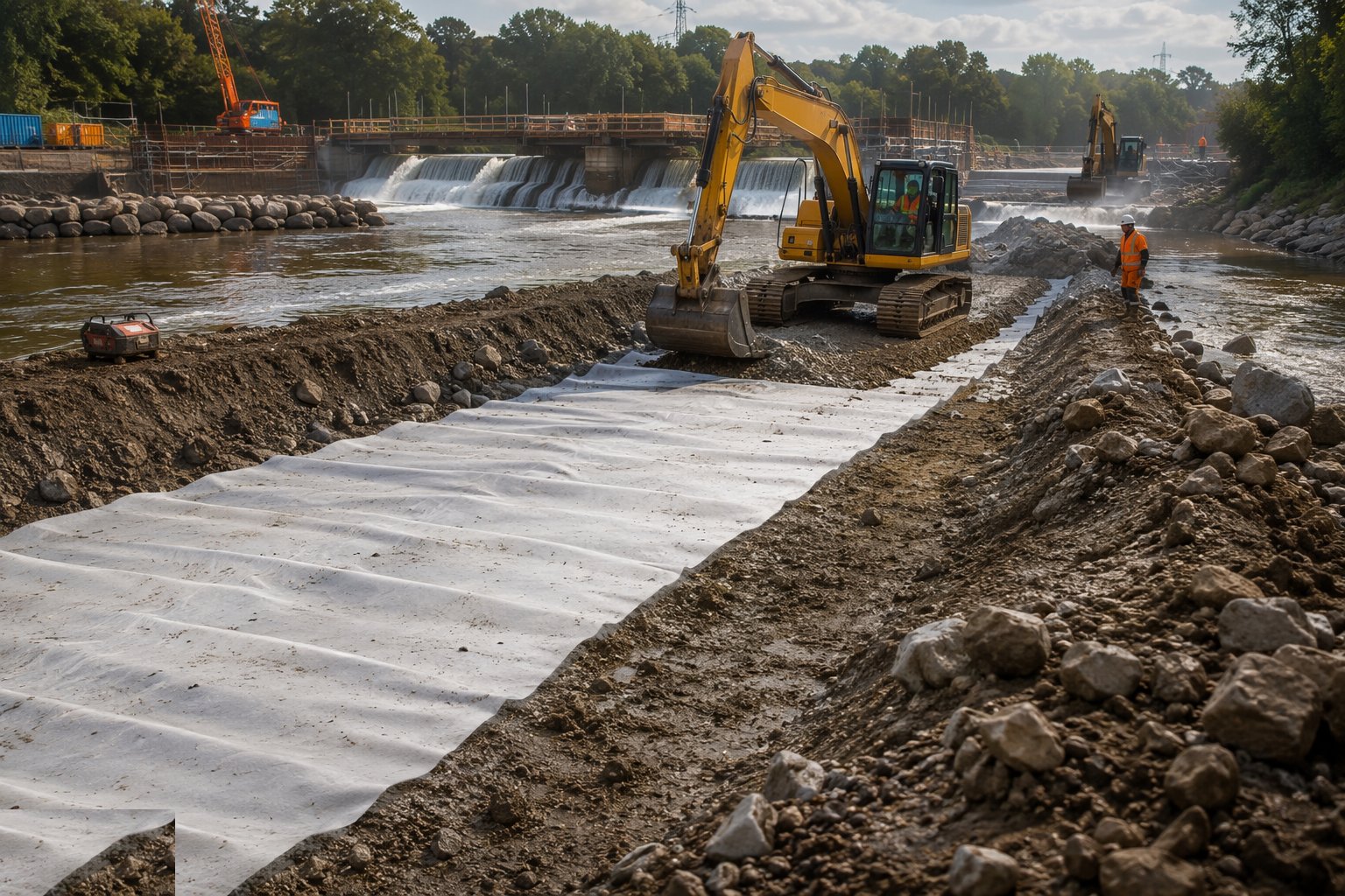 Re-section the channel to design profile — River Engineering & Watercourse Works, step 3