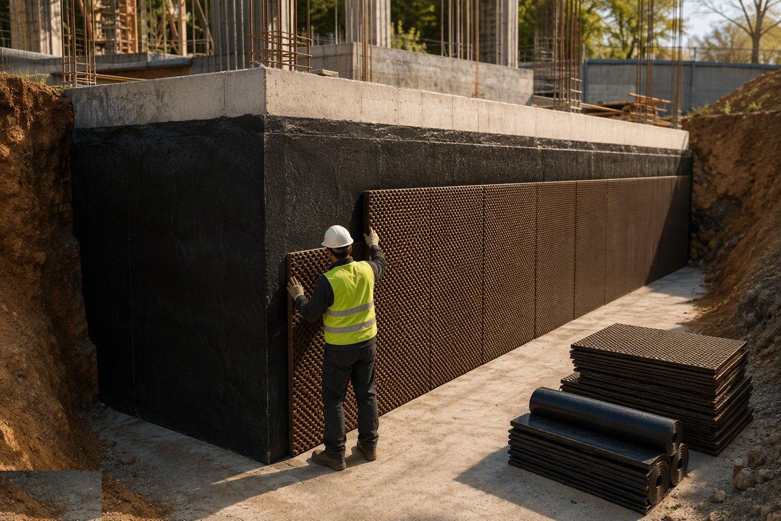 Protect it before backfill — Waterproofing and Tanking, step 5