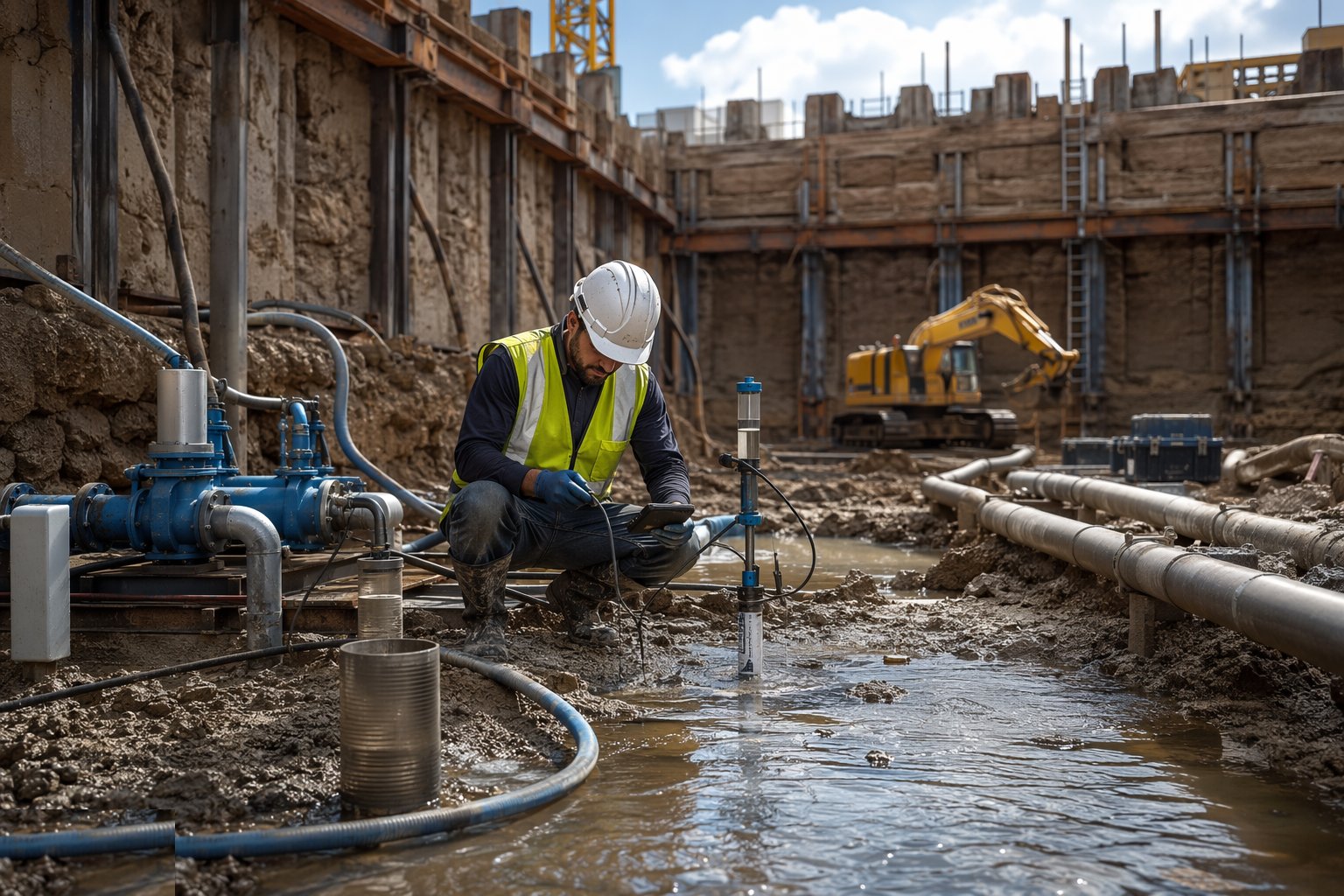 Assess groundwater from the GI — Dewatering & Groundwater Control, step 1