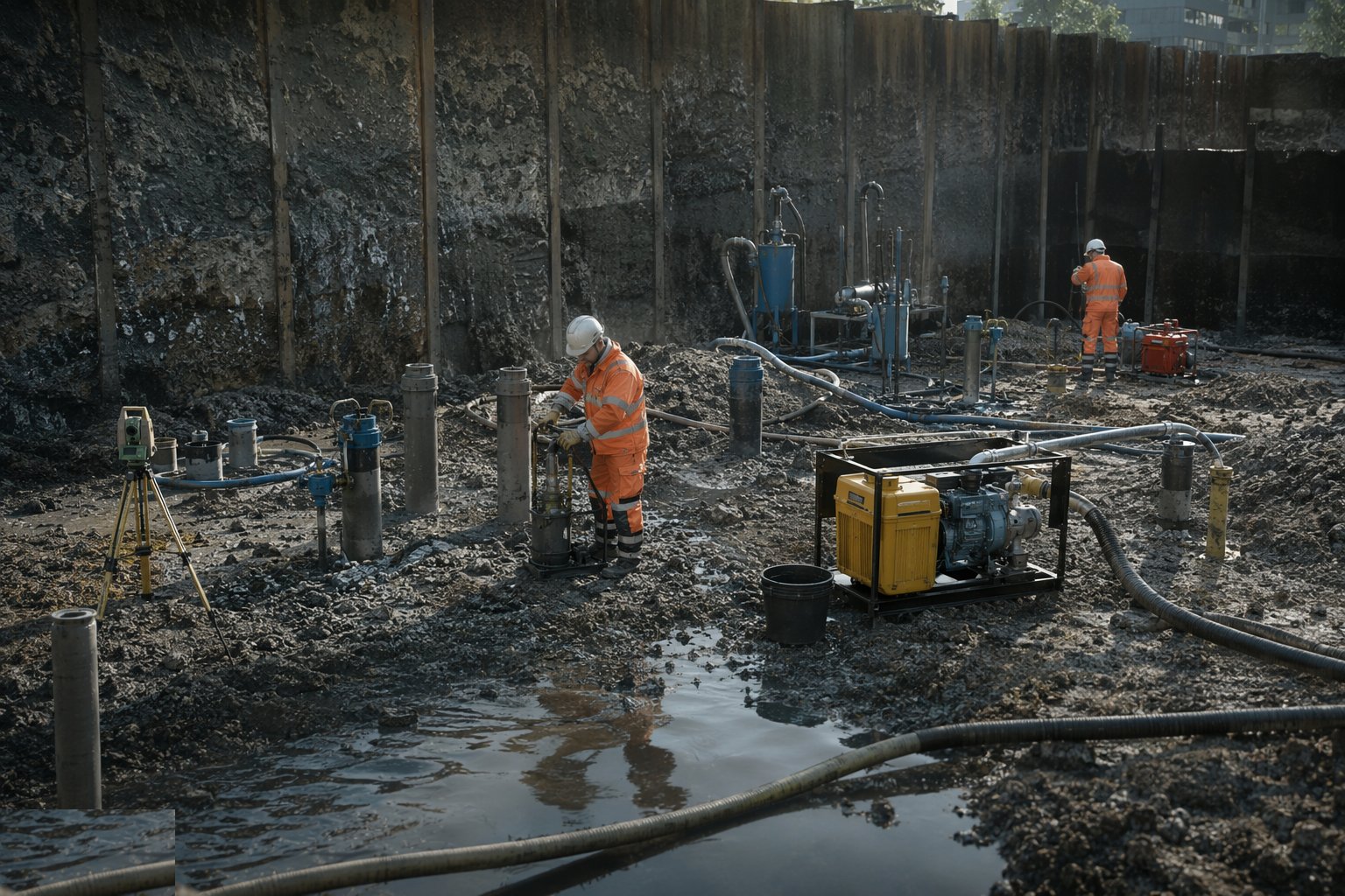 Decommission in sequence — Dewatering & Groundwater Control, step 7
