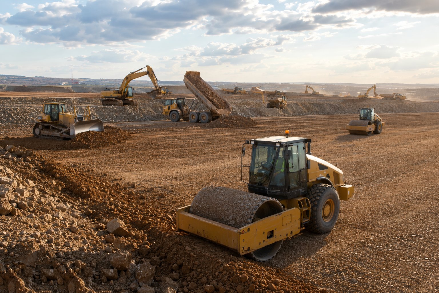 Place and compact structural fill — Earthworks & Excavation, step 4