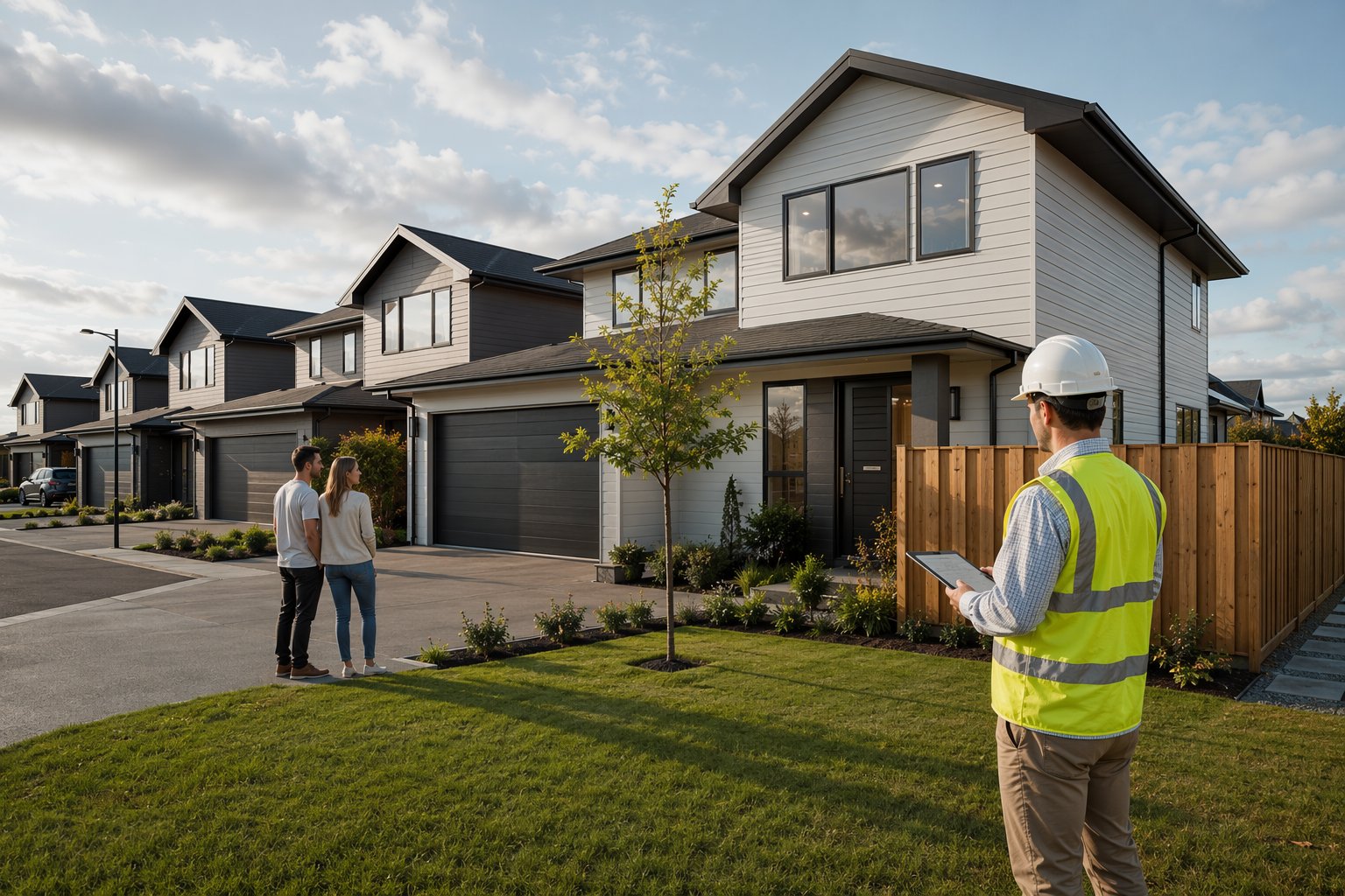 Final surfaces, tests and adoption inspections — External Works & Landscaping, step 7