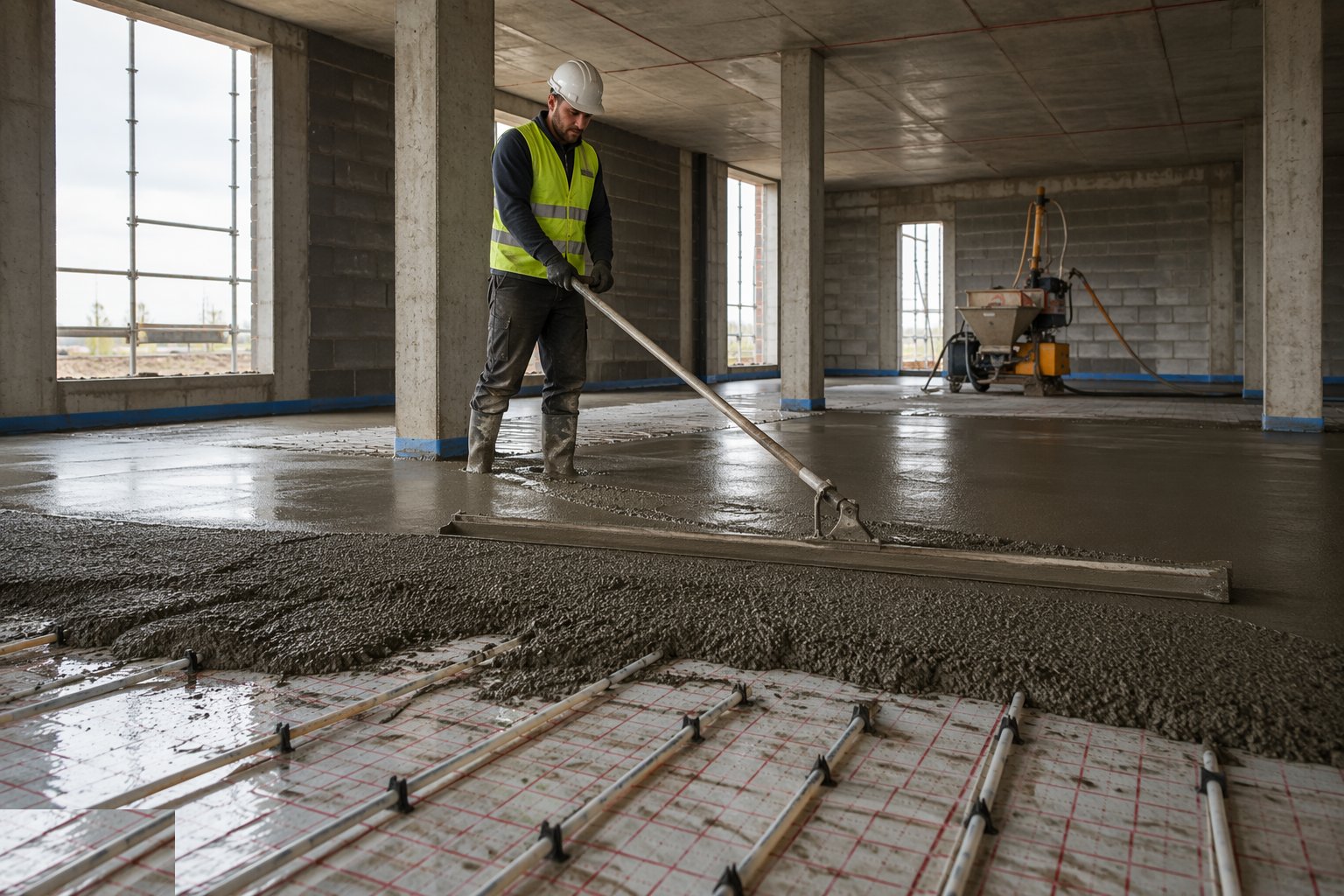 Lay the screed — Floor Slabs & Screeds, step 6