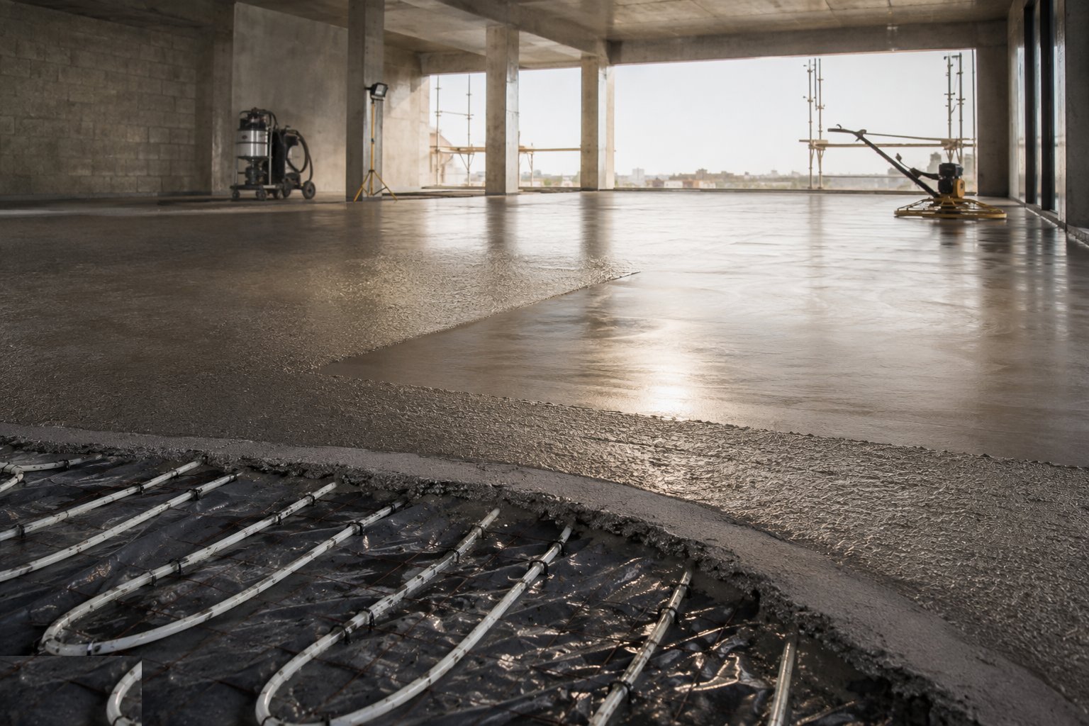 Dry, test and release for finishes — Floor Slabs & Screeds, step 7