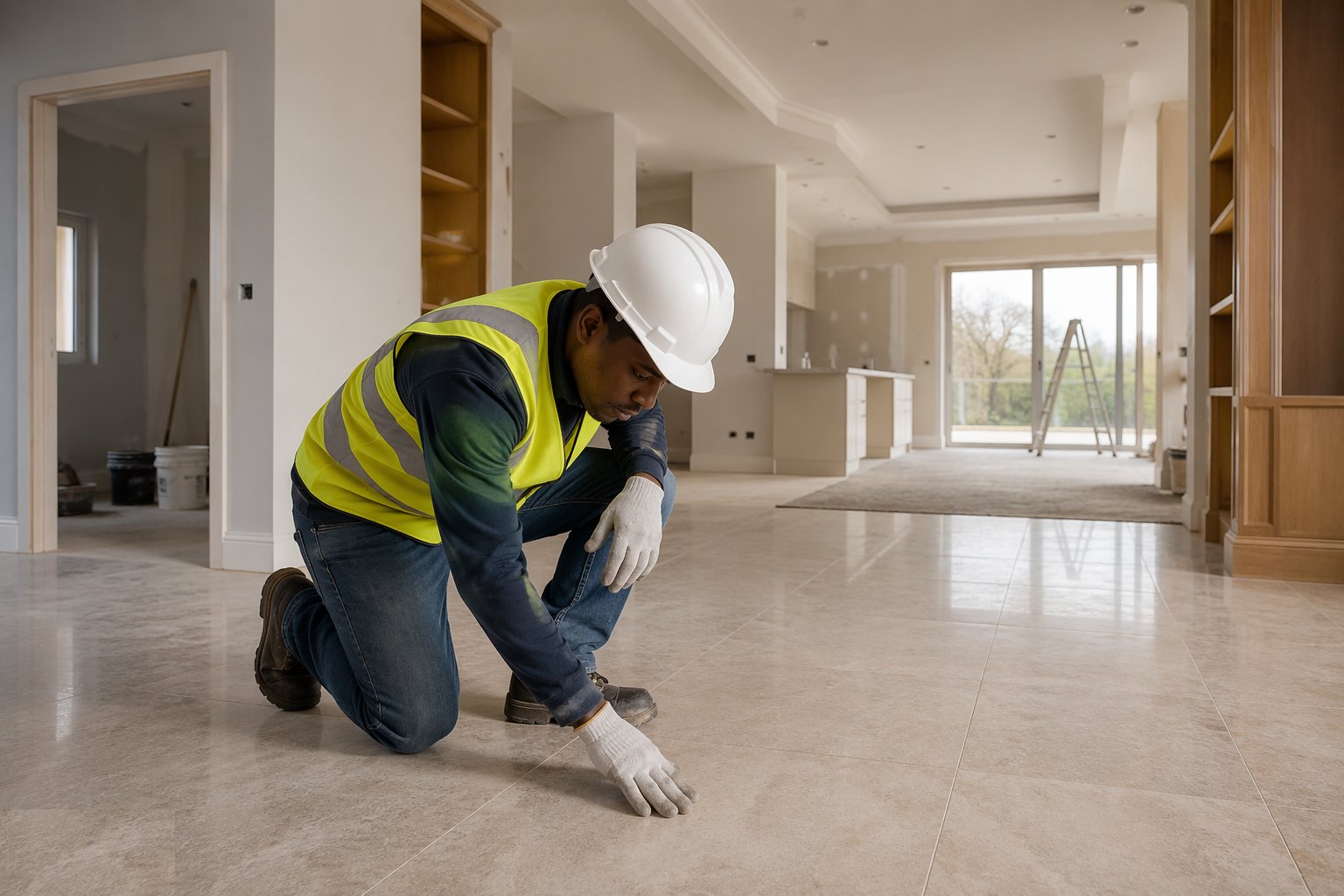 Verify the substrate and the environment — Internal Finishes, step 1