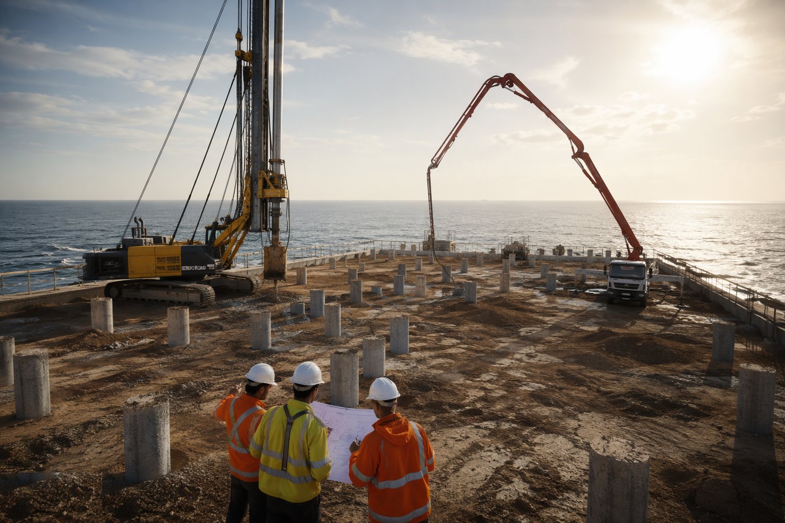 Design review, GI interpretation and pile layout — Piling & Deep Foundations, step 1