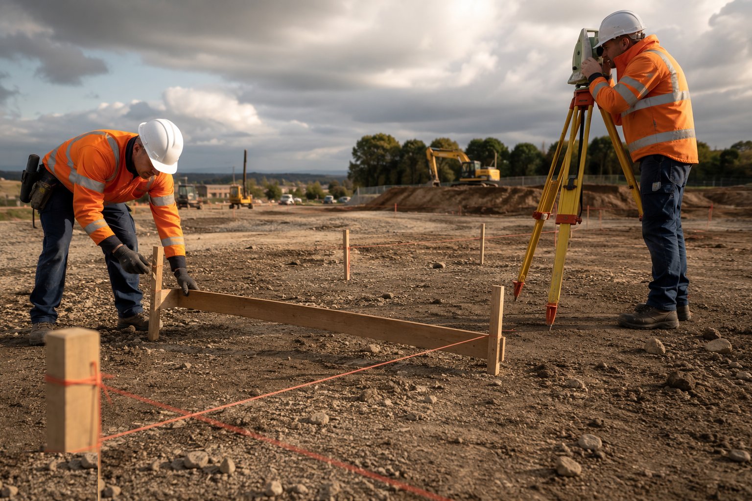Establish primary control stations — Setting Out & Survey Control, step 1