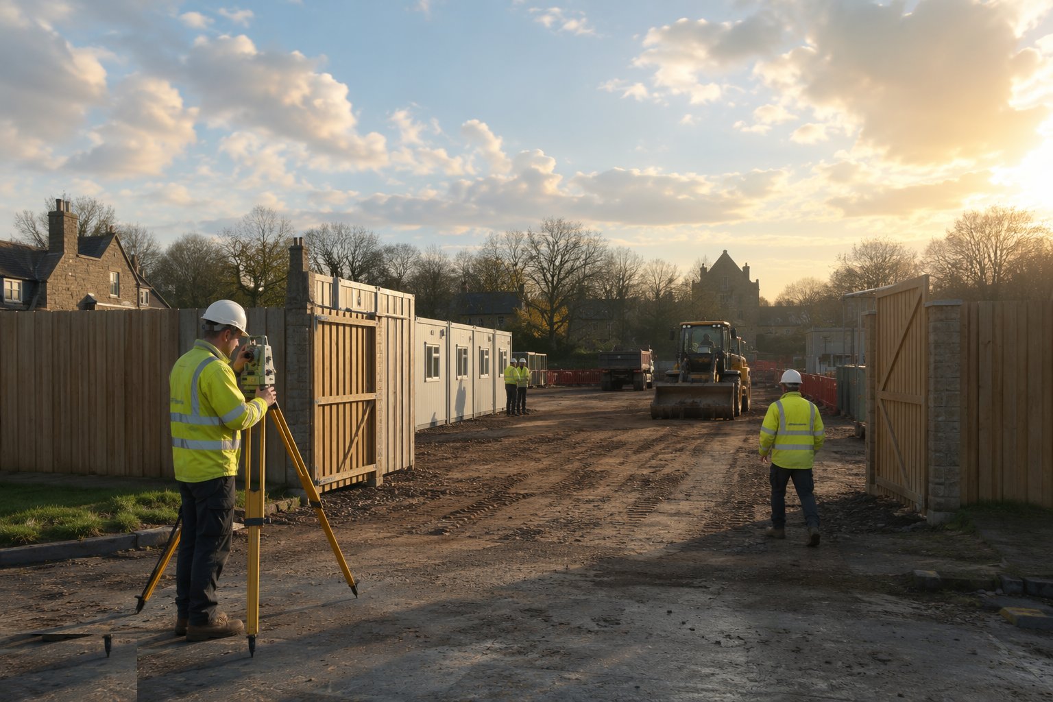 Topographical survey and site walkover — Site Access & Enabling Works, step 1