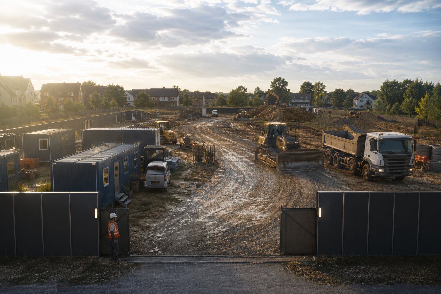 Form the access and haul road — Site Access & Enabling Works, step 3