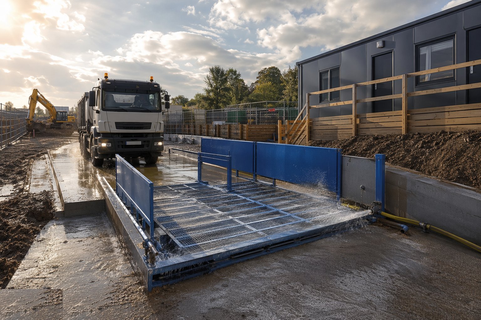 Install wheel wash and wheel-cleaning facilities — Site Access & Enabling Works, step 4
