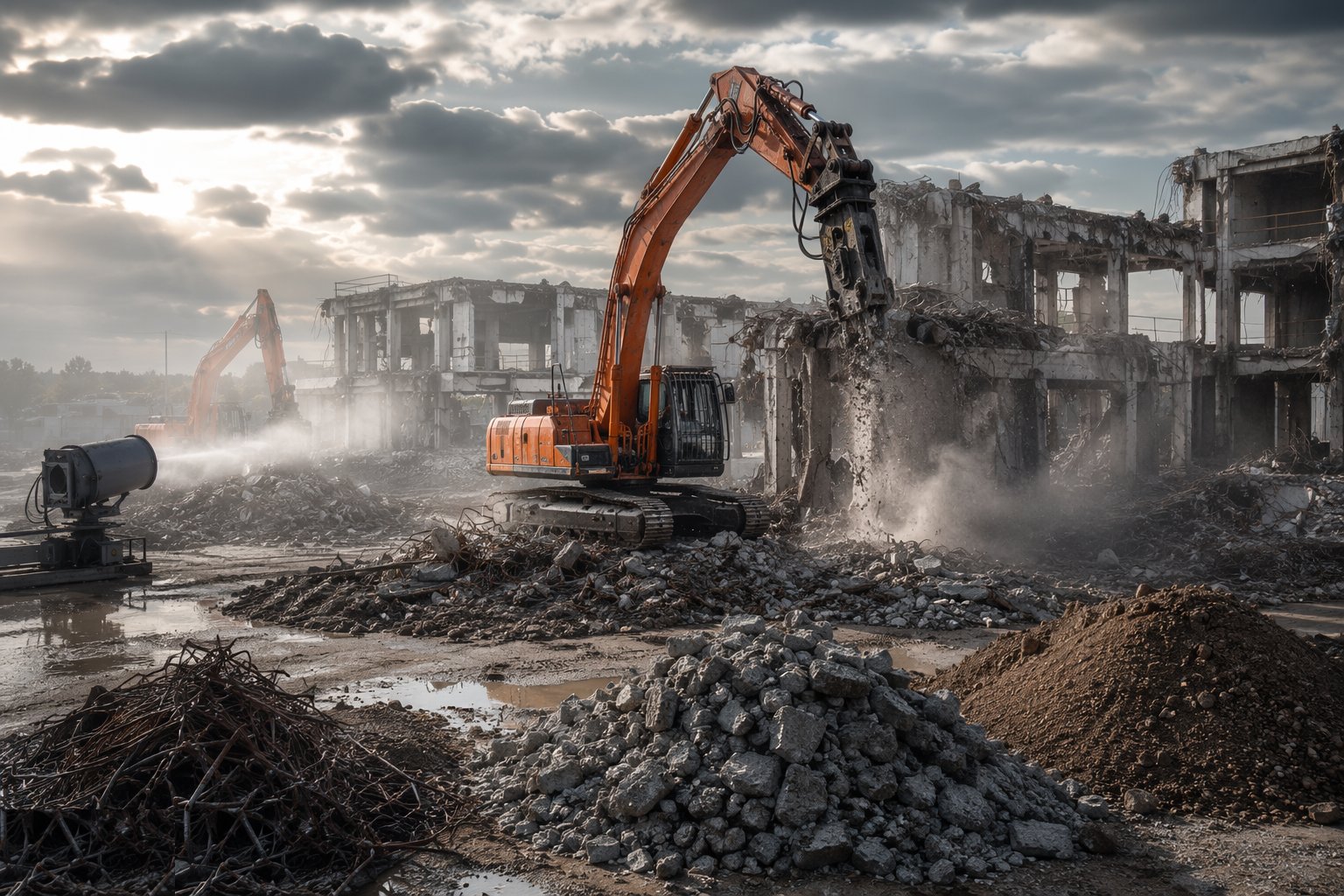 Soft strip the structures — Site Clearance & Demolition, step 3