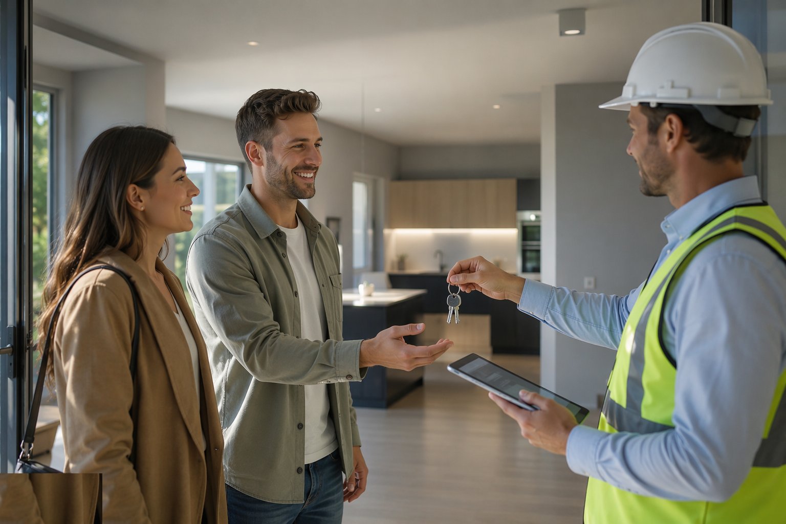 Certify practical completion and hand over the keys — Testing, Handover & Snagging, step 7