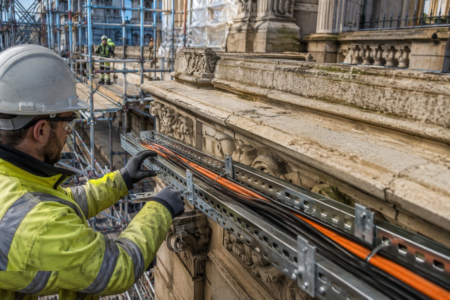 Insert the new: services, access and fire strategy — Working on Listed & Heritage Civic Buildings, step 6
