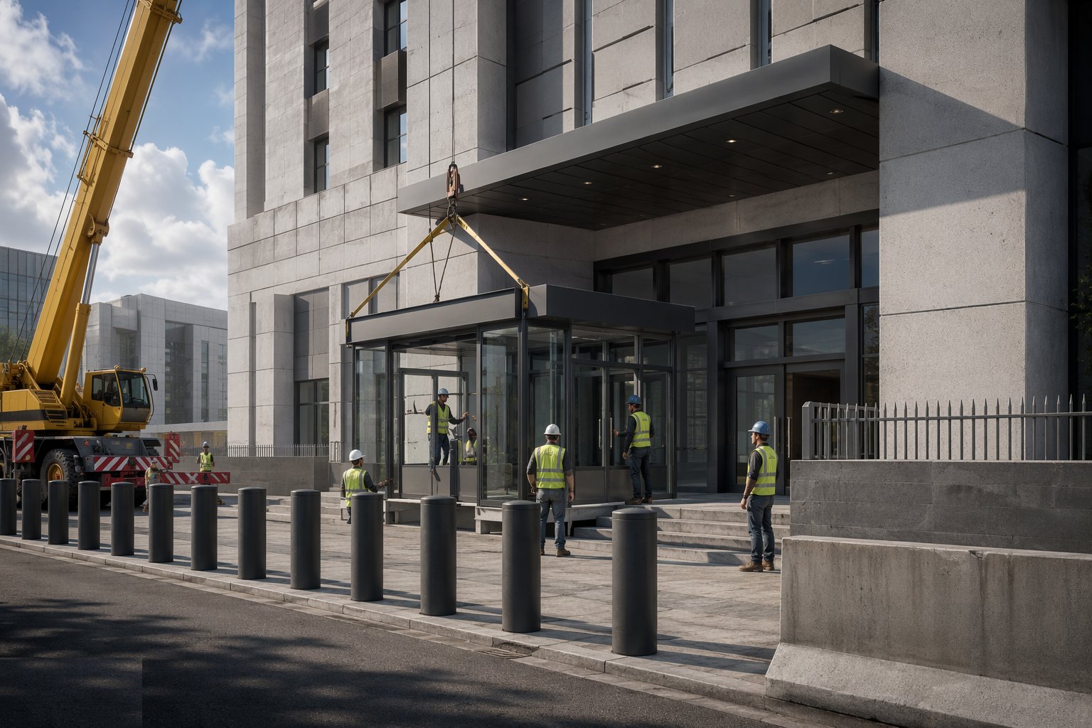 Build the secure lobby and screening suite — Security Measures in Government Buildings, step 5