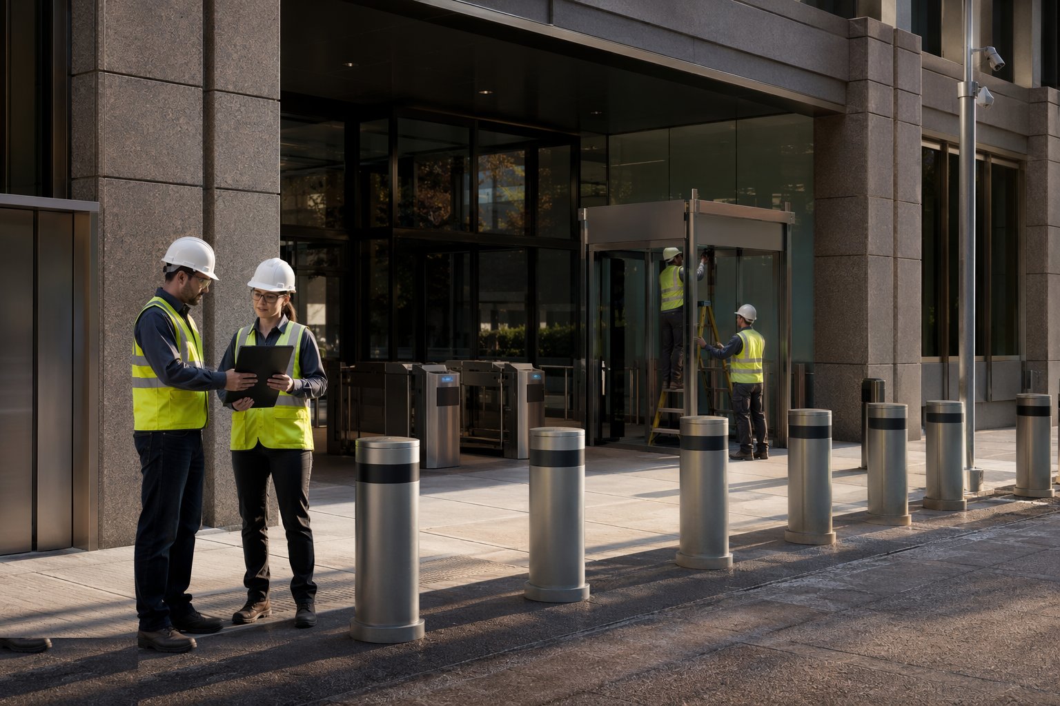 Test, document and hand over the security file — Security Measures in Government Buildings, step 7