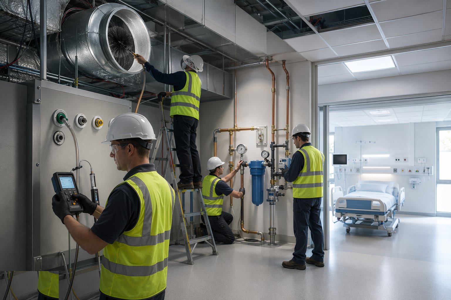 Pre-commission and set systems to work — Healthcare Commissioning & Validation, step 2