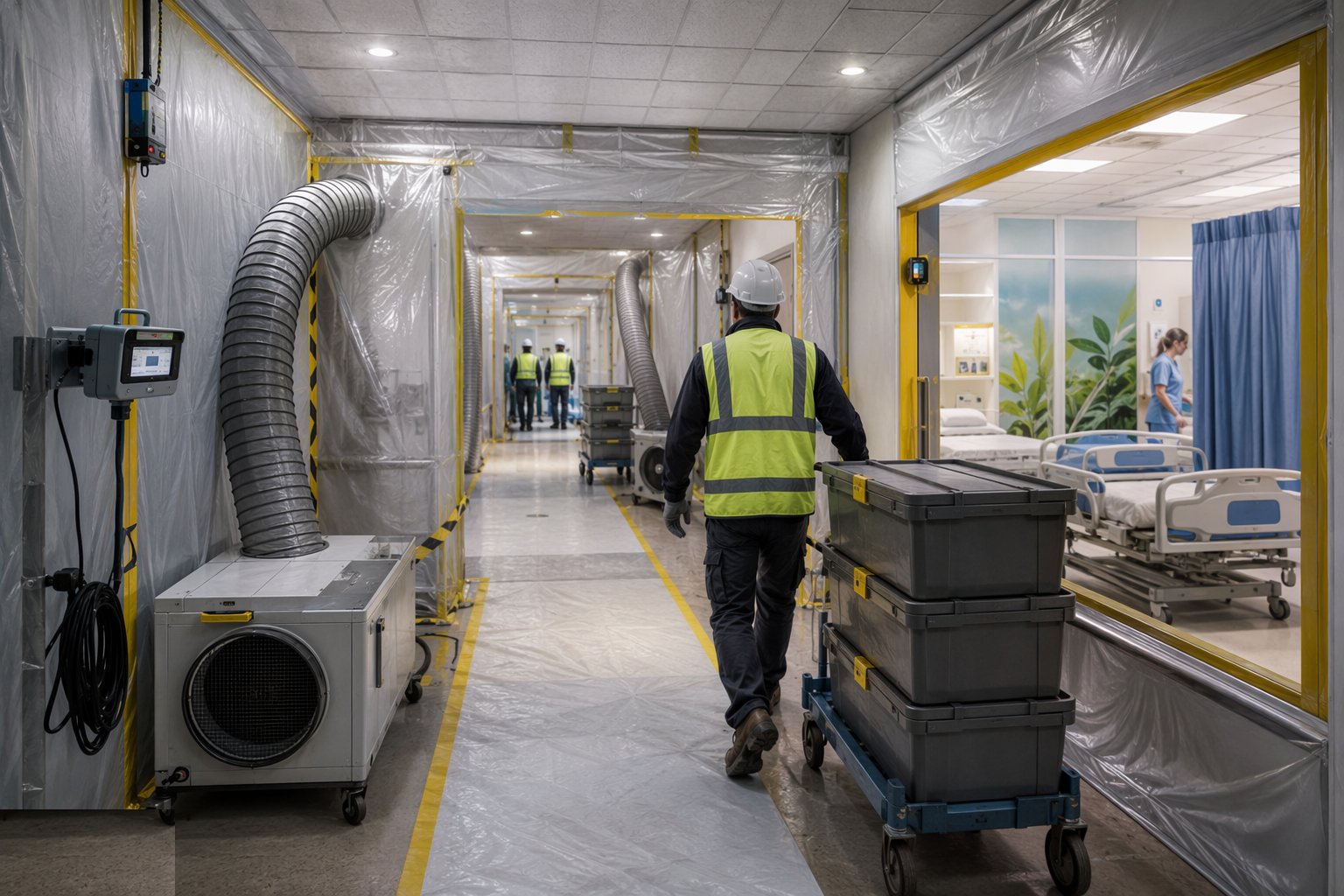 Agree the decant and logistics plan — Working In & Around Live Hospitals, step 2