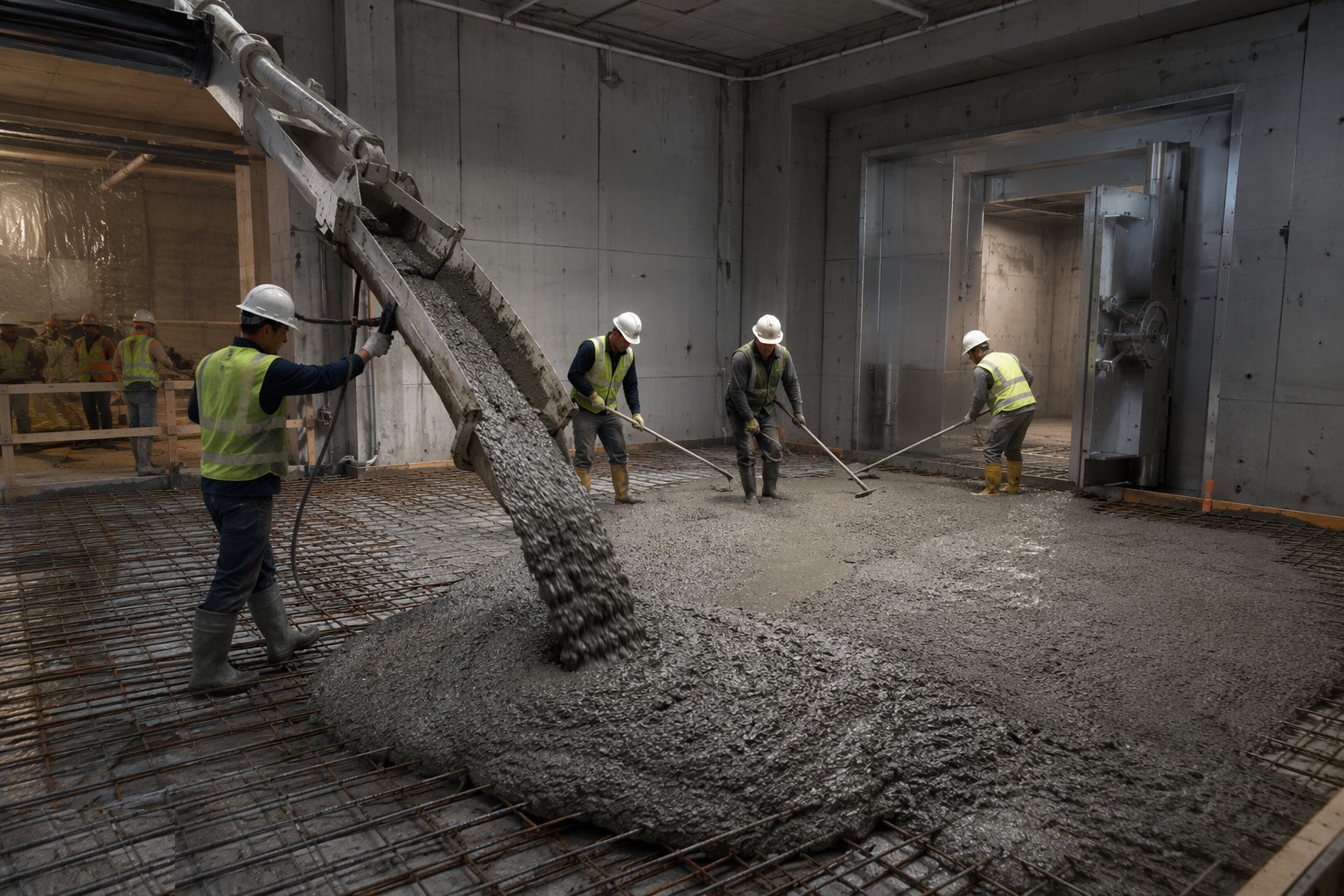 Build the bunker or shielding substrate — Radiation Shielding & Imaging Suites, step 2