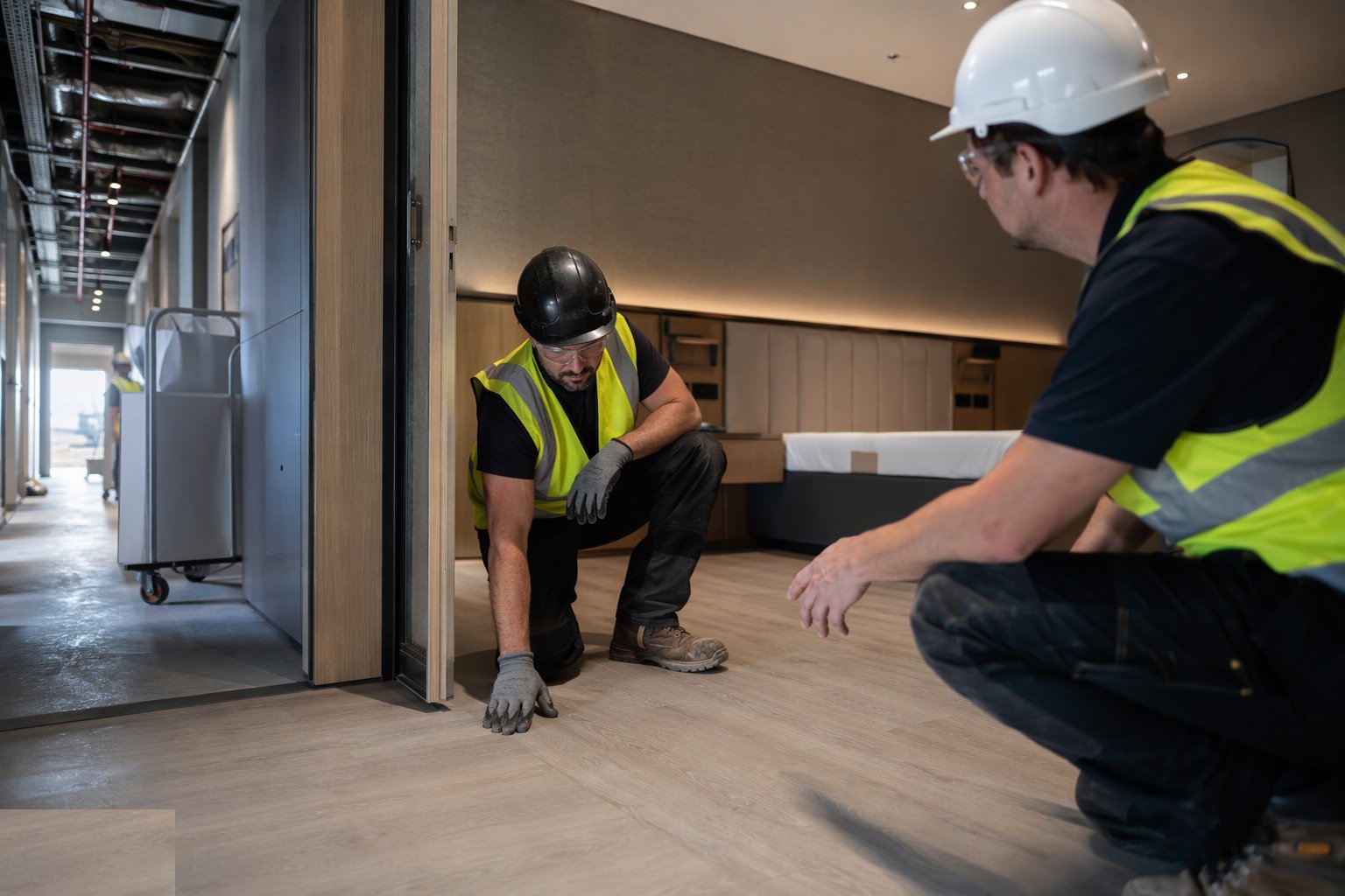 Snag, test and hand the floor to the operator — Hotel Bedroom Fit-Out & FF&E, step 7
