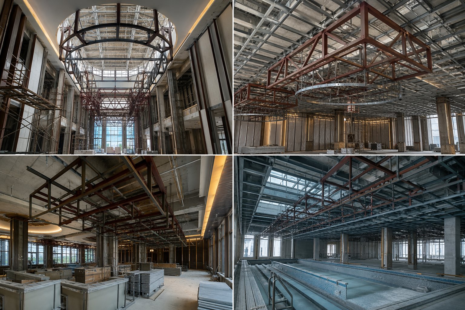 Fix the structural allowances for features and finishes — Hotel Public Areas & Leisure Facilities, step 1