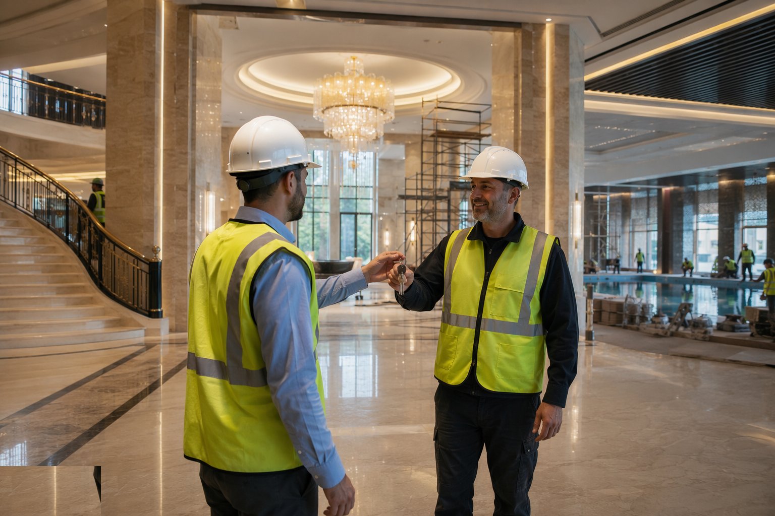 Finish, dress and hand to the operator — Hotel Public Areas & Leisure Facilities, step 7