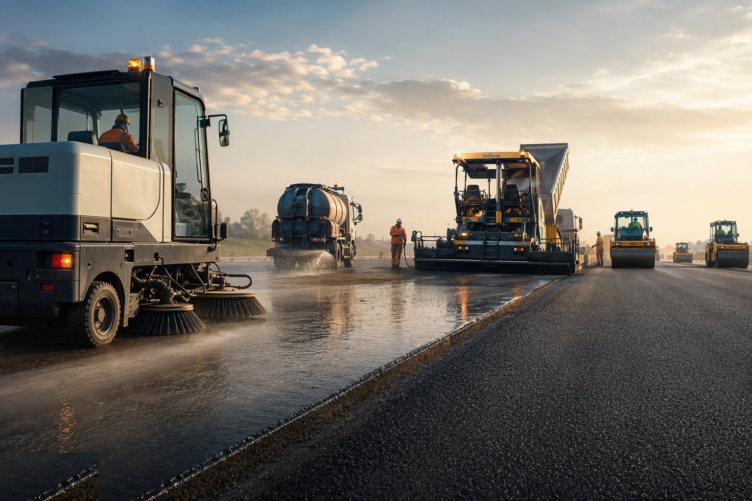 Prepare the substrate — Asphalt Surfacing — Binder & Surface Course, step 2
