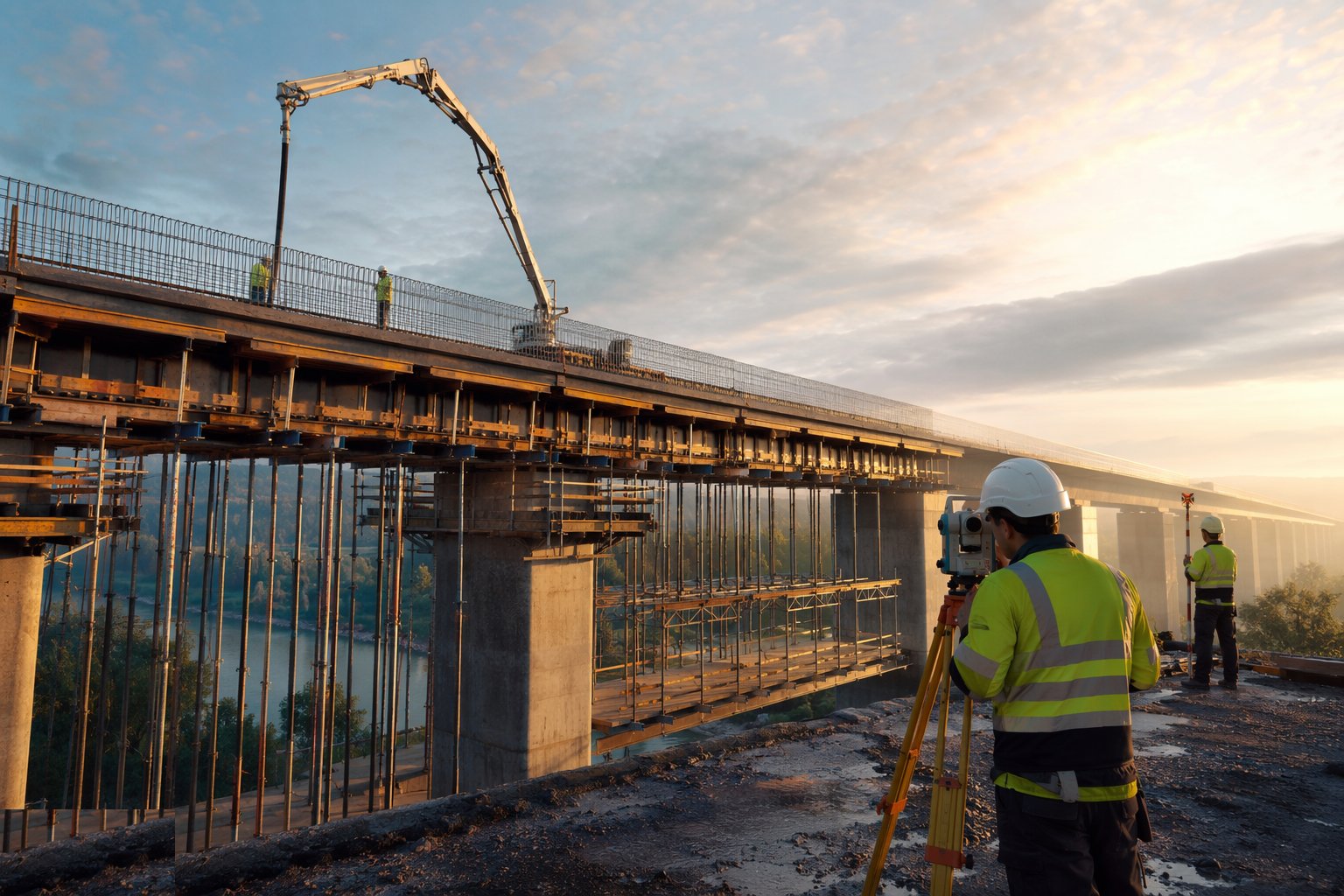 Strike and destress the temporary works — Bridge Deck Construction, step 6