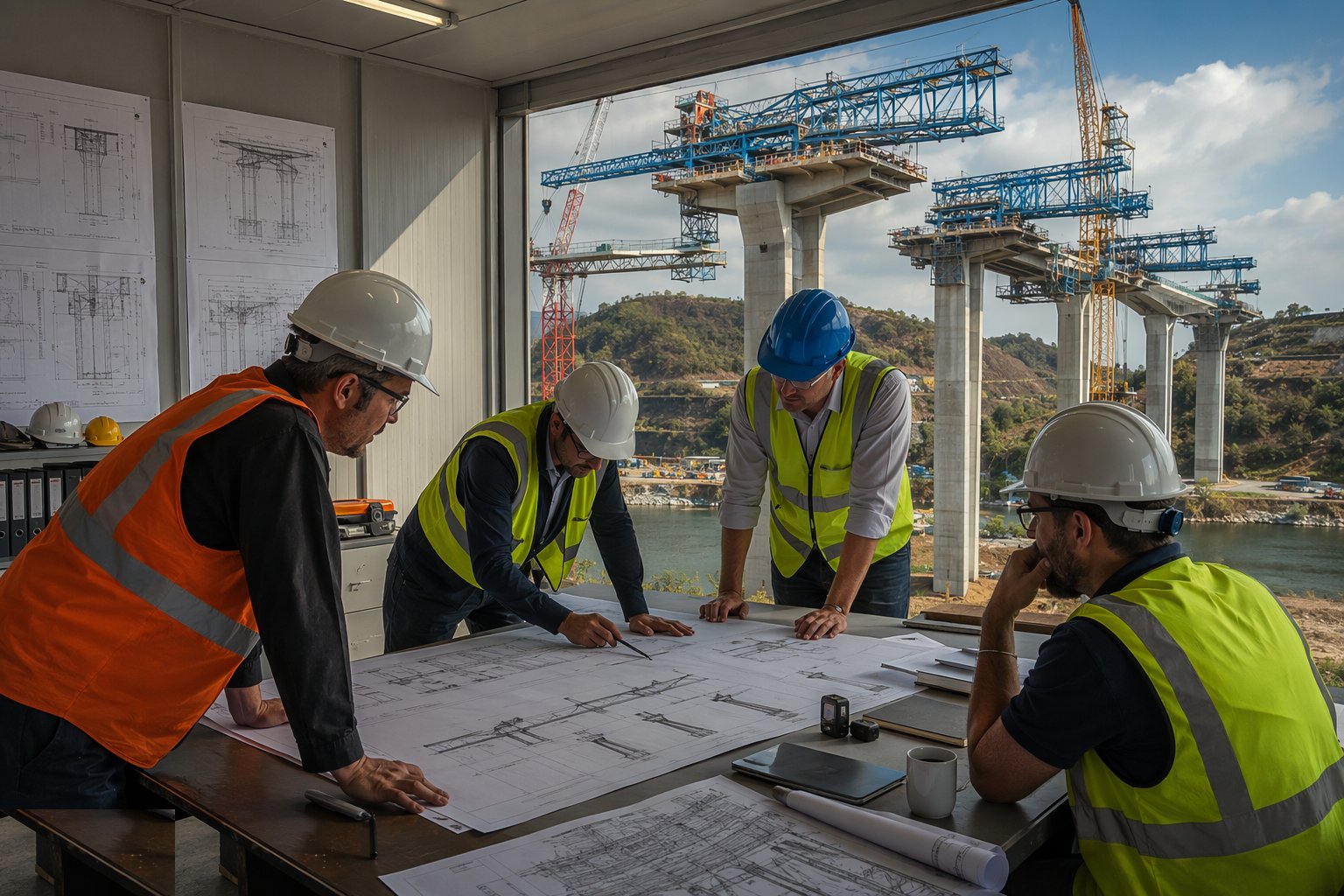 Fix the method and engineer every stage — Bridge Erection Methods, step 1