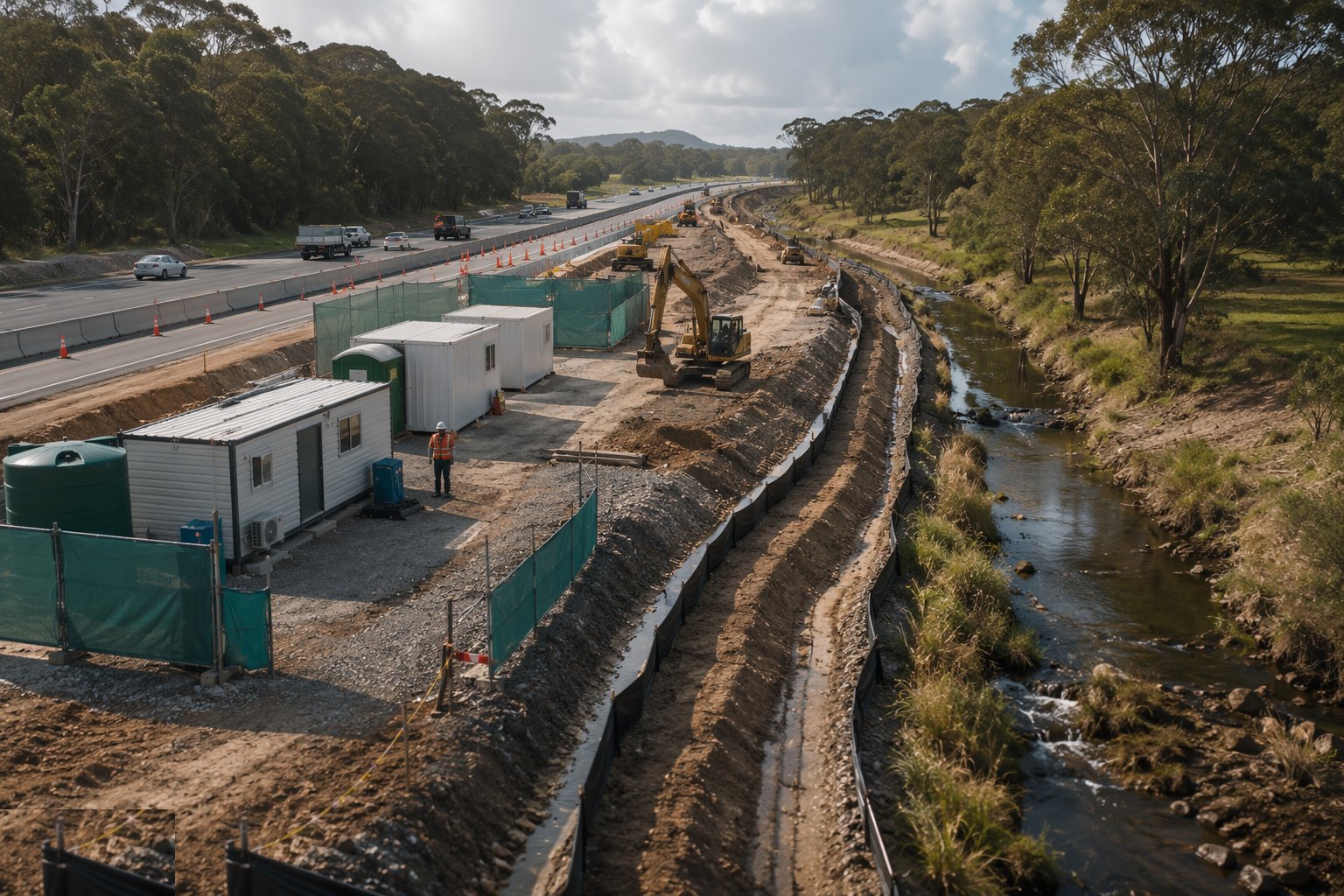 Set up environmental controls — Corridor Access & Enabling Works, step 6