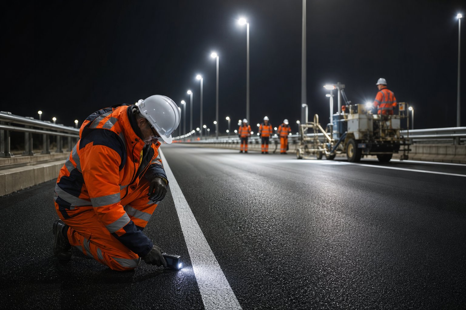 Verify performance and open the road — Road Markings, Signage & Lighting, step 7