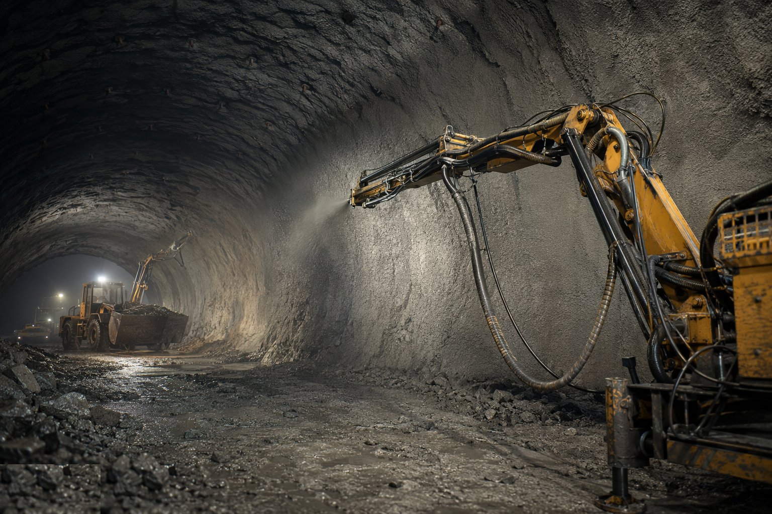 Apply the primary support immediately — SCL & Drill-and-Blast Tunnelling, step 3