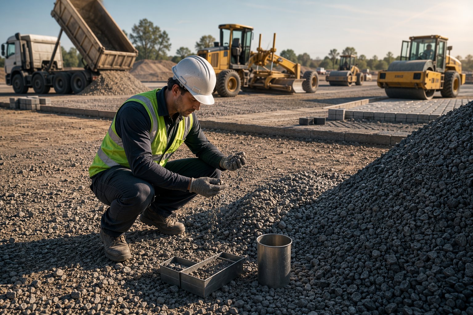 Approve the materials before they arrive — Sub-base & Base Construction, step 2