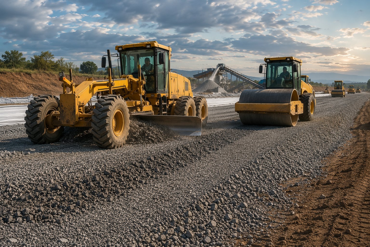 Place and compact the capping in layers — Subgrade Preparation & Capping, step 5