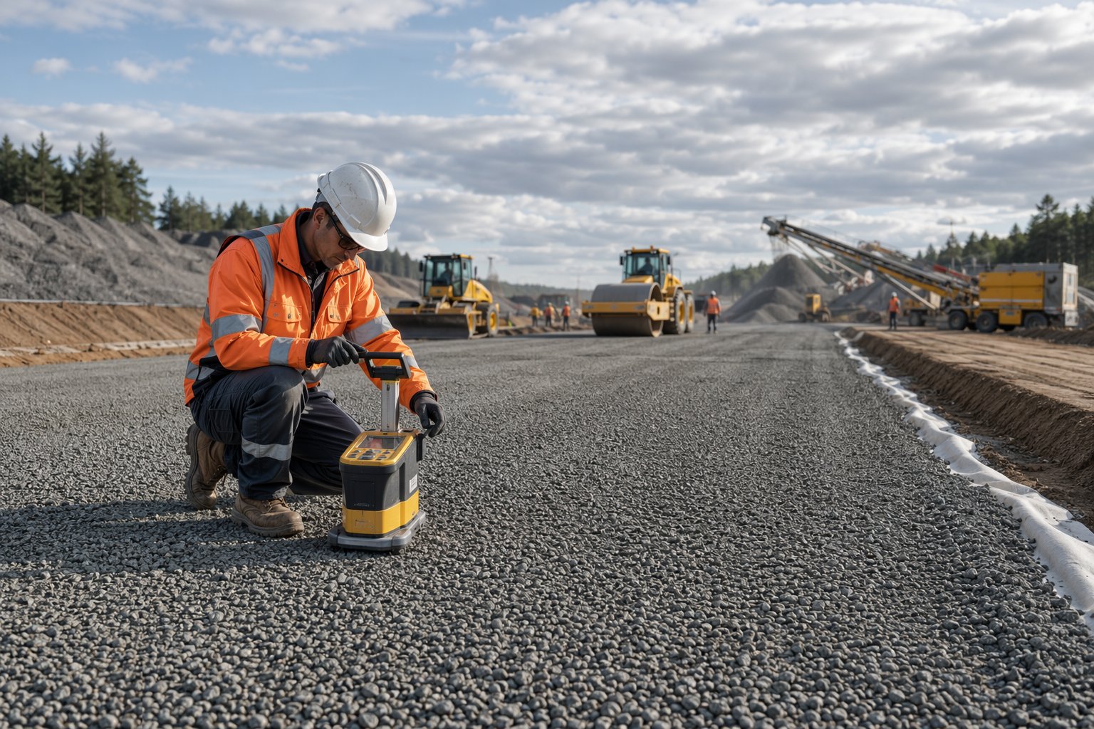 Test the completed foundation — Subgrade Preparation & Capping, step 6