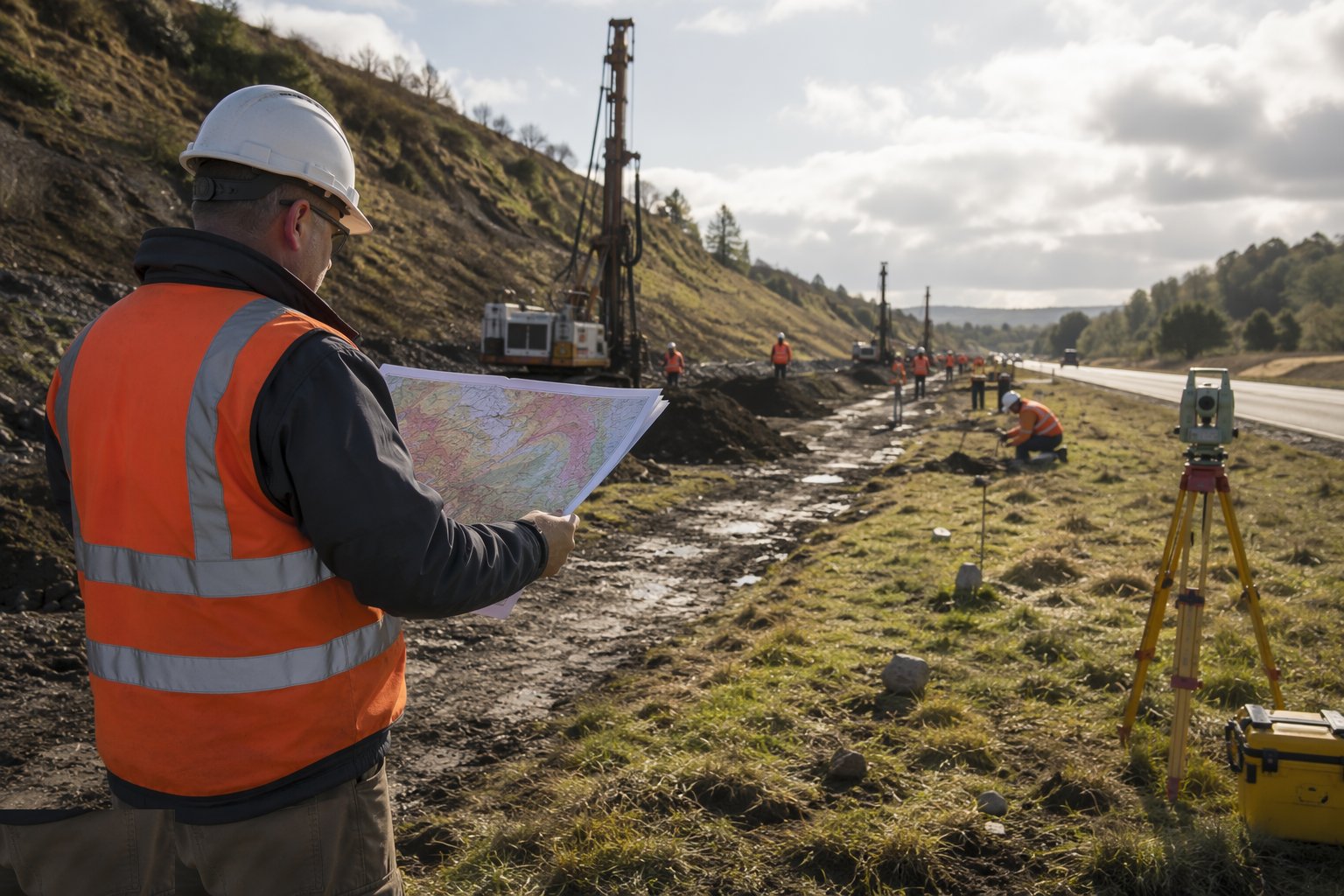 Desk study and walkover — Survey Control & Ground Investigation, step 1