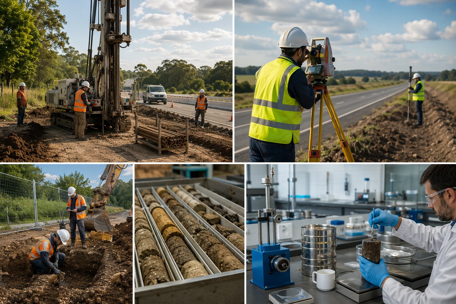 Laboratory testing — Survey Control & Ground Investigation, step 5