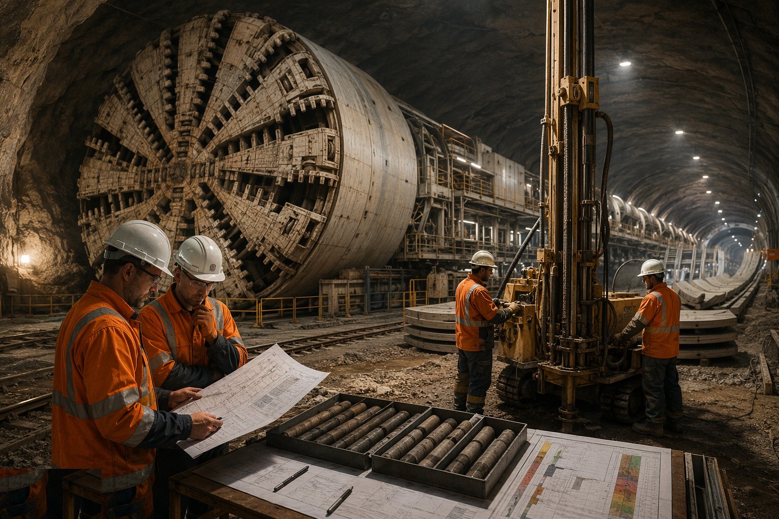 Prove the ground and select the machine — TBM Tunnelling & Segmental Lining, step 1