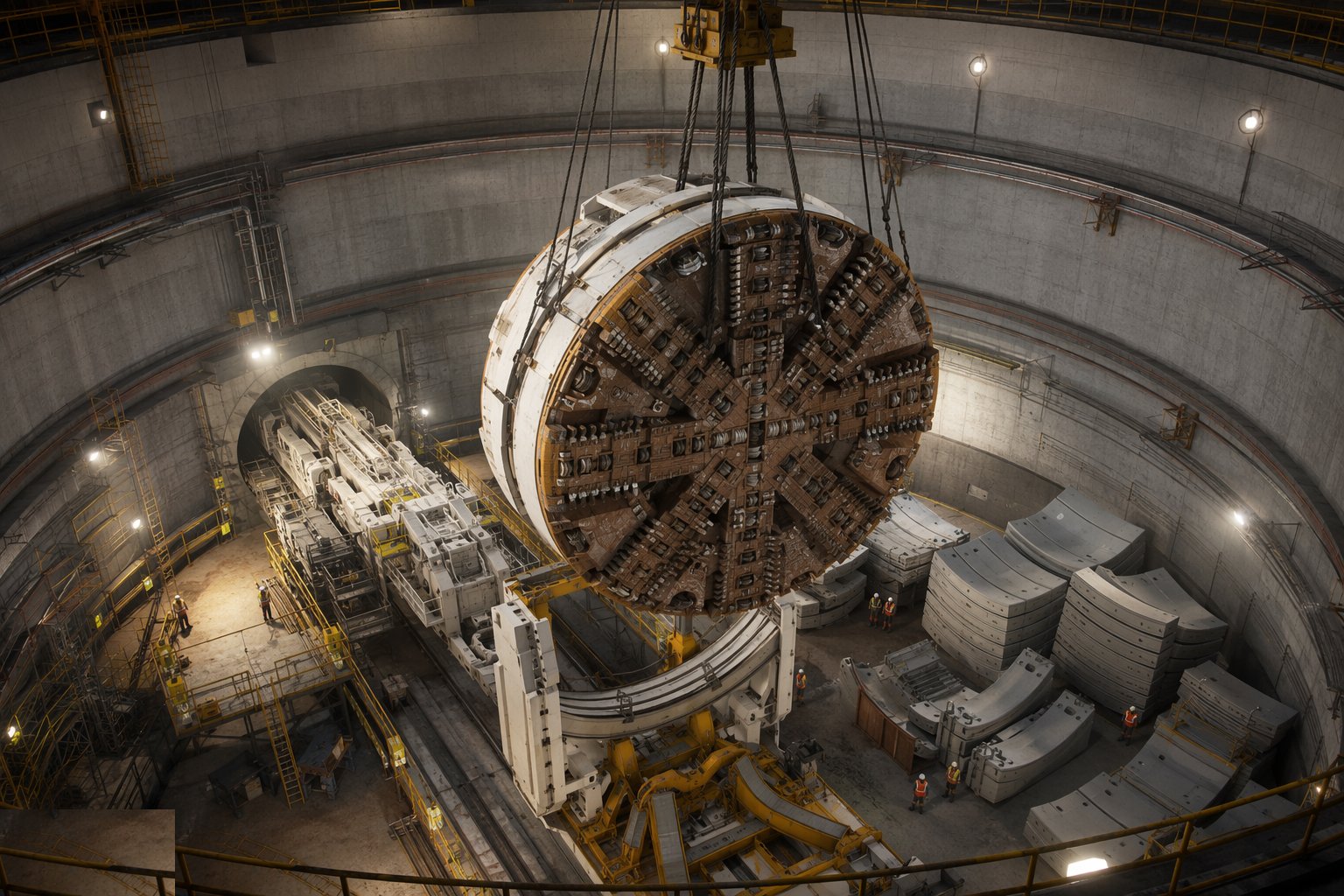 Assemble, commission and launch — TBM Tunnelling & Segmental Lining, step 2