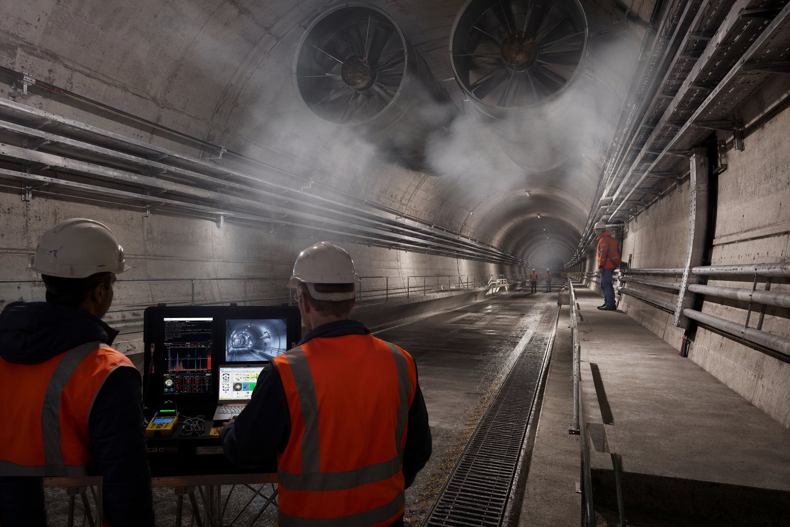Test, commission and prove the integrated system — Tunnel Fit-out — Drainage, Ventilation & M&E, step 7