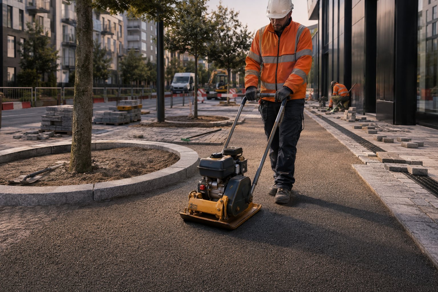 Compact, joint and seal the surface — Hard Landscaping & Public Realm, step 5