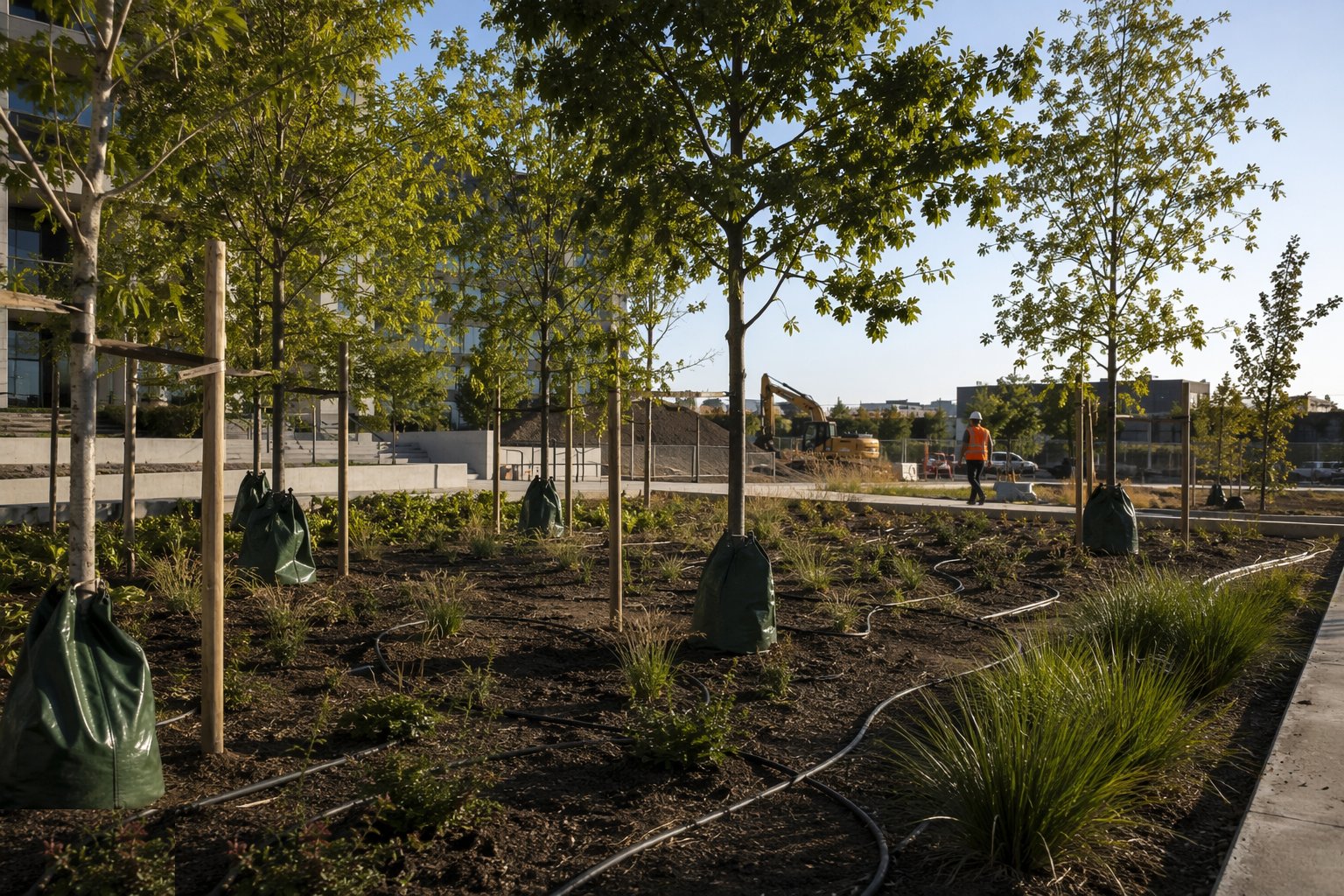 Water, weed and establish — Soft Landscaping & Planting, step 6