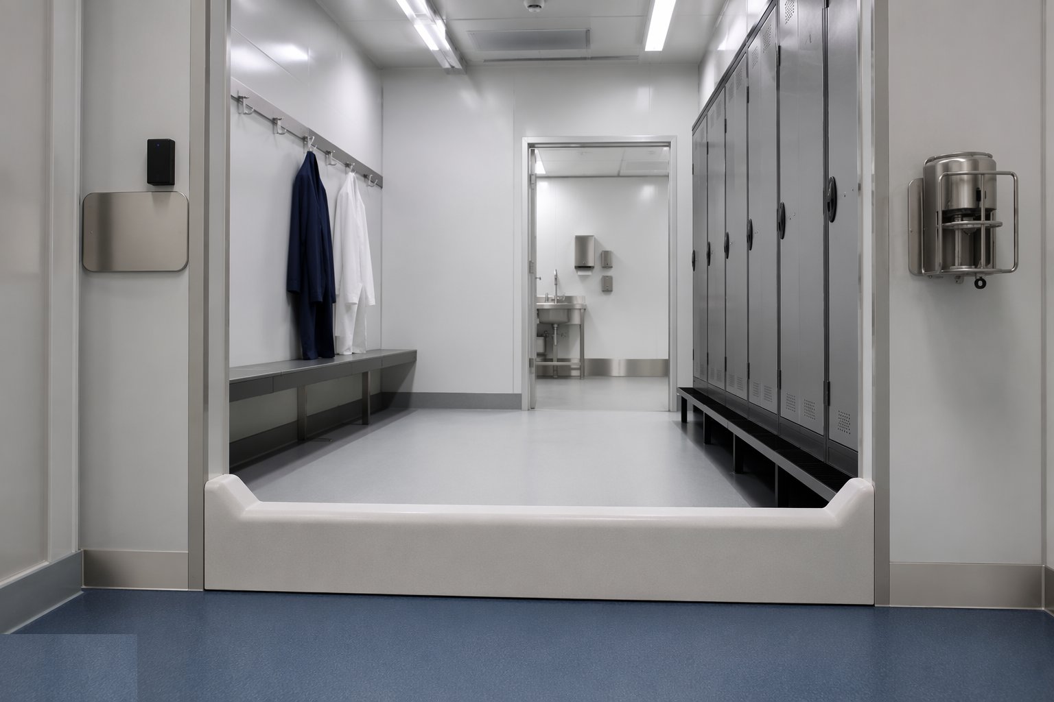 Fit out segregation and hygiene hardware — Controlled Production Environments, step 5